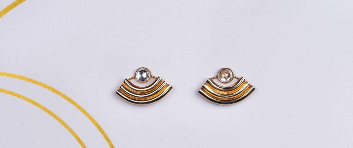 Jewelry Photography earrings with white background